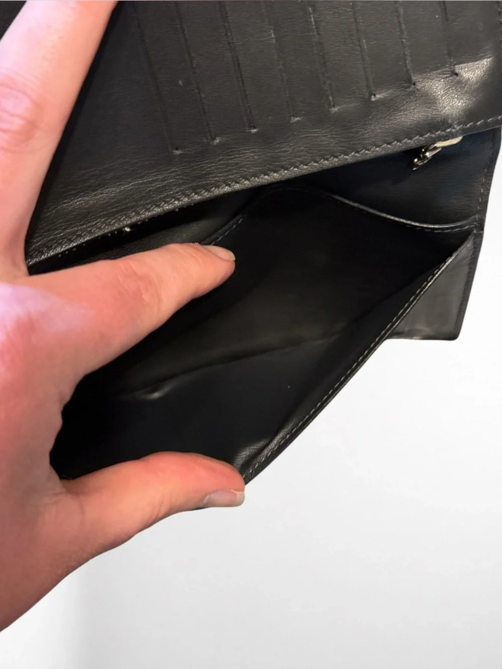 Louis Vuitton Authentic Portefeuille Brazza Long Wallet Damier Graphite Canvas